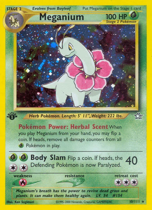 Meganium (10/111) [Neo Genesis 1st Edition] - for just $48.15! 