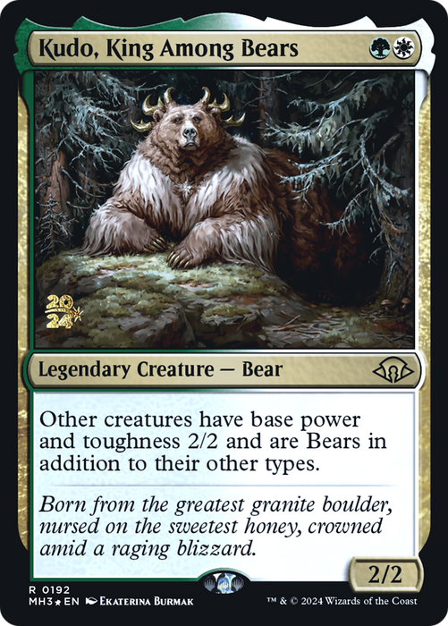 Kudo, King Among Bears (PRE-192) - Modern Horizons 3 Promos Foil - for just $0.26! 