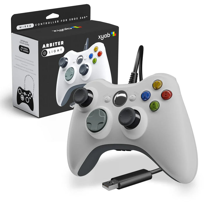ARBITER Wired Controller For Xbox 360 [White] – Xbox 360 Accessory (X360) - for just $24.99! 