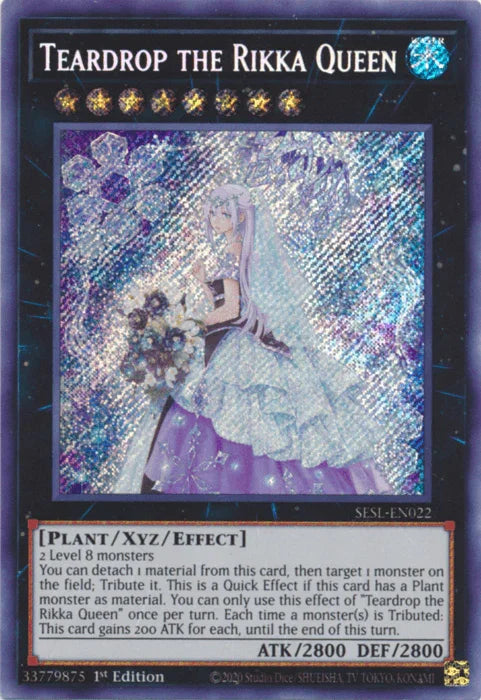 Teardrop the Rikka Queen [SESL-EN022] Secret Rare - for just $2.50! 