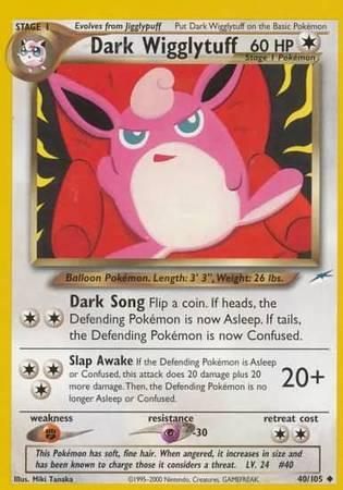 Dark Wigglytuff (40/105) [Neo Destiny Unlimited] - for just $3.05! 