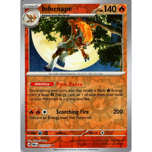 Infernape (033/167) [Scarlet & Violet: Twilight Masquerade] - Just $0.05! Shop now at Retro Gaming of Denver