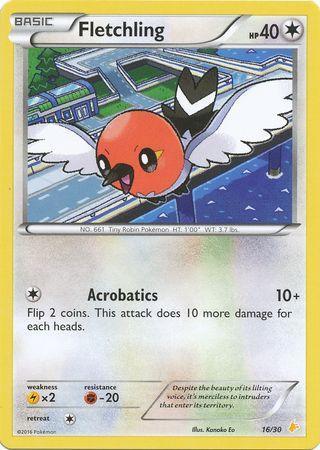 Fletchling (16/30) [XY: Trainer Kit 3 - Pikachu Libre] - for just $0.10! 
