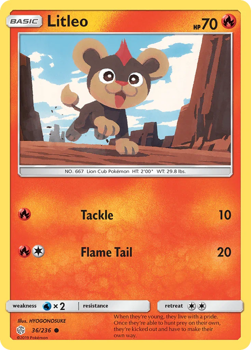 Litleo (36/236) [Sun & Moon: Cosmic Eclipse] - for just $0.10! 
