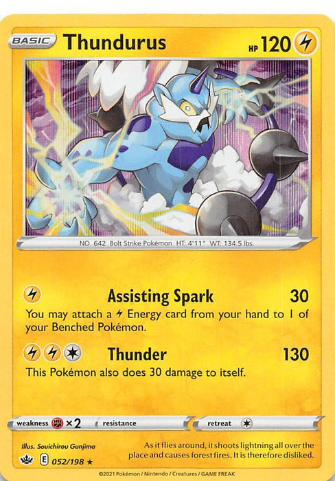 Thundurus (052/198) [Sword & Shield: Chilling Reign] - for just $0.10! 