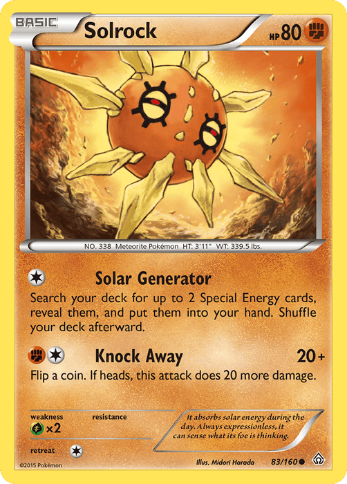 Solrock (83/160) [XY: Primal Clash] - for just $0.10! 
