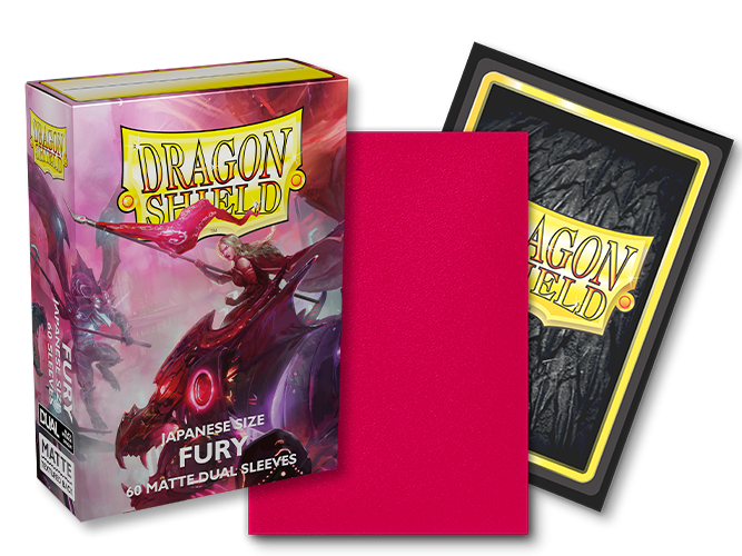 Dragon Shield: Japanese Size 60ct Sleeves - Fury (Dual Matte) - for just $0! 