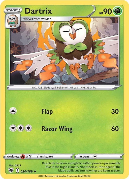 Dartrix (020/189) [Sword & Shield: Astral Radiance] - for just $0.10! 
