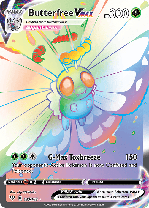 Butterfree VMAX (190/189) [Sword & Shield: Darkness Ablaze] - for just $5.30! 