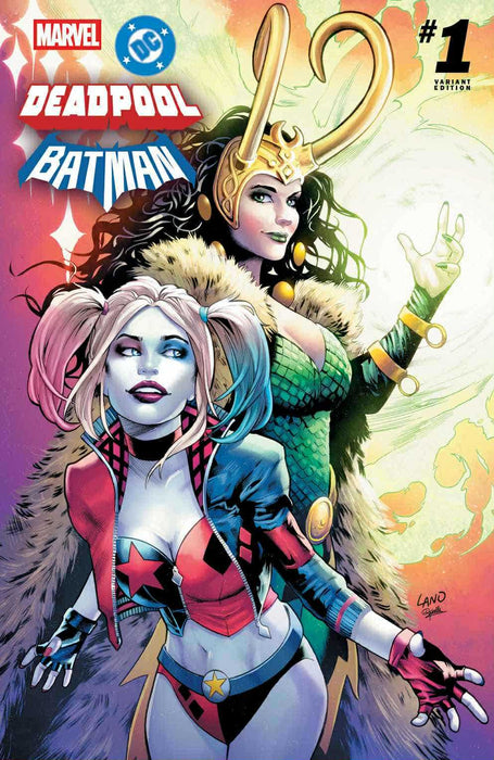 MARVEL DC: DEADPOOL BATMAN #1 GREG LAND EXCLUSIVE VAR  HARLEY QUINN LADY LOKI [09/24/2025] - for just $14.99! 