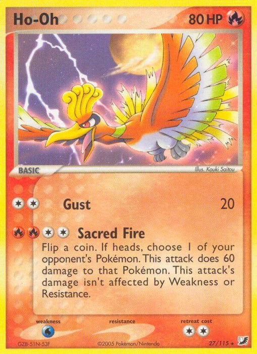 Ho Oh (27/115) (Theme Deck Exclusive) [EX: Unseen Forces] - for just $15.15! 