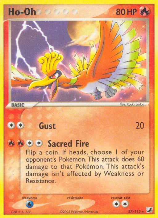 Ho Oh (27/115) (Theme Deck Exclusive) [EX: Unseen Forces] - for just $18.75! 