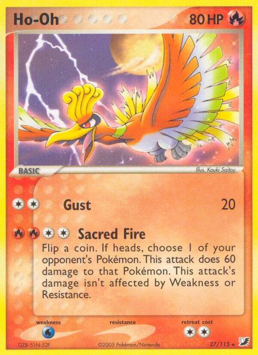 Ho Oh (27/115) (Theme Deck Exclusive) [EX: Unseen Forces] - Just $3.50! Shop now at Retro Gaming of Denver