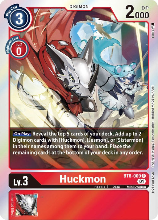 Huckmon [BT6-009] (Event Pack 3) [Double Diamond Promos] - Just $1.05! Shop now at Retro Gaming of Denver