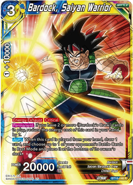 Bardock, Saiyan Warrior (BT18-146) [Dawn of the Z-Legends] - for just $0.10! 