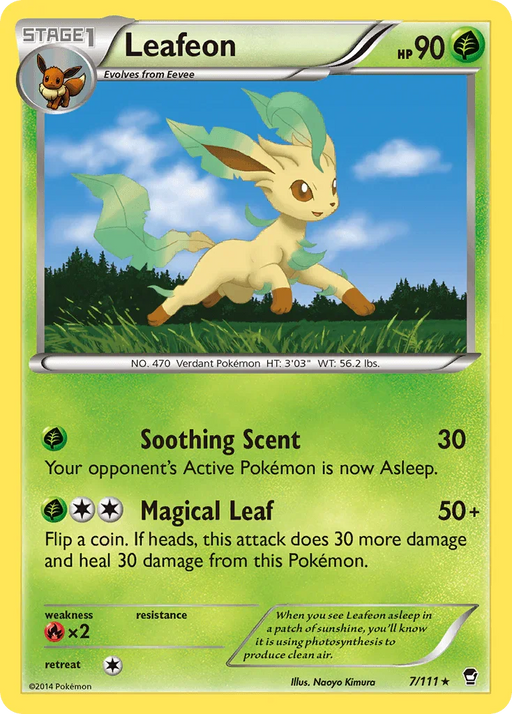 Leafeon (7/111) [XY: Furious Fists] - for just $1.15! 