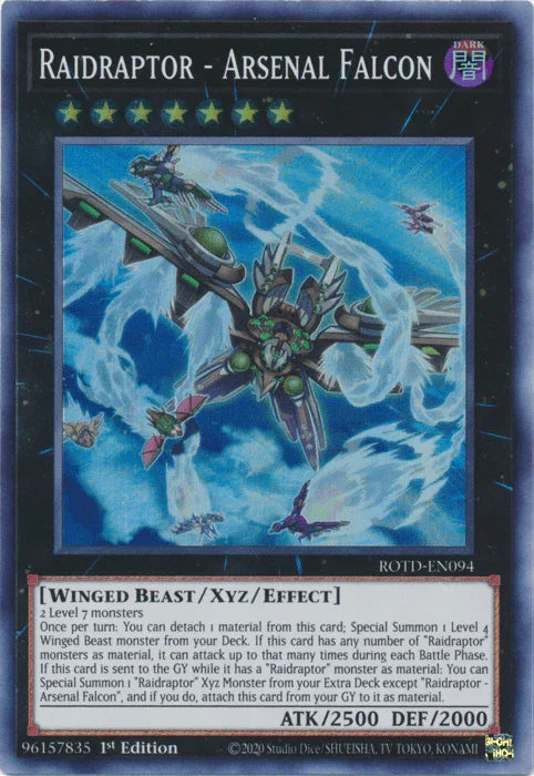 Raidraptor - Arsenal Falcon [ROTD-EN094] Super Rare - for just $3! 