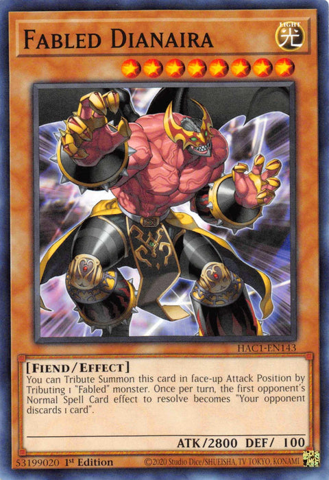 Fabled Dianaira [HAC1-EN143] Common - for just $0.10! 