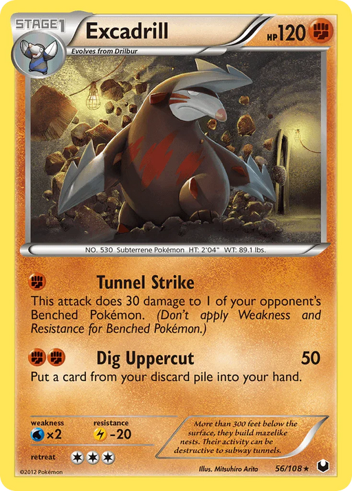 Excadrill (56/108) [Black & White: Dark Explorers] - for just $0.30! 