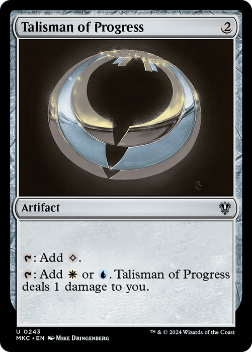 Talisman of Progress (MKC-243) - Murders at Karlov Manor Commander - for just $0.13! 