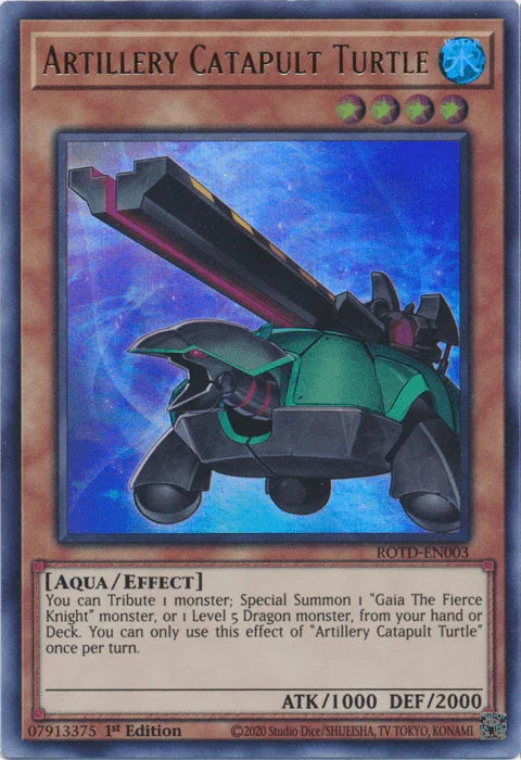 Artillery Catapult Turtle [ROTD-EN003] Ultra Rare - for just $1! 