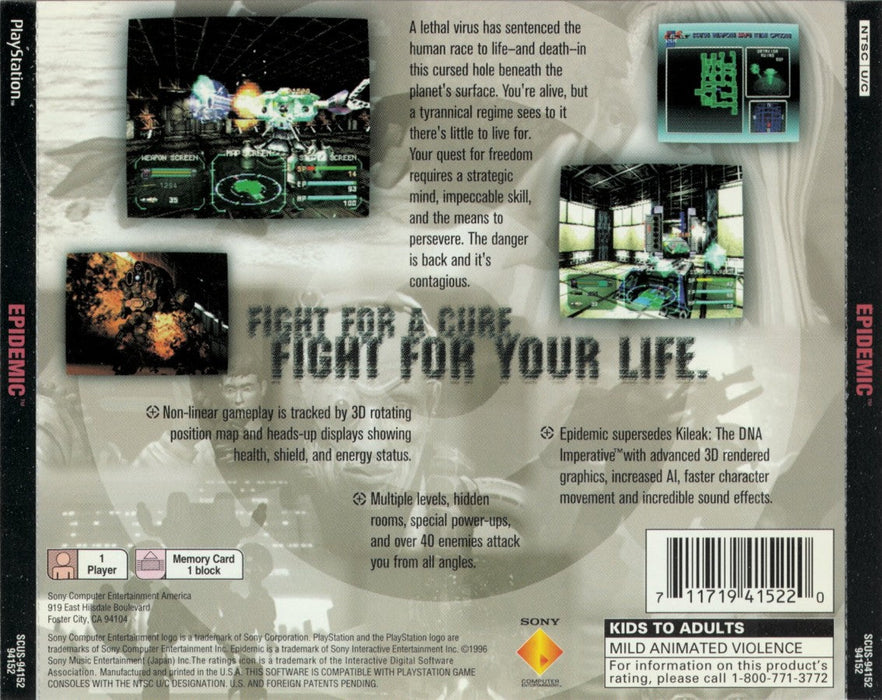 Epidemic – PlayStation 1 (PS1) - for just $0! 