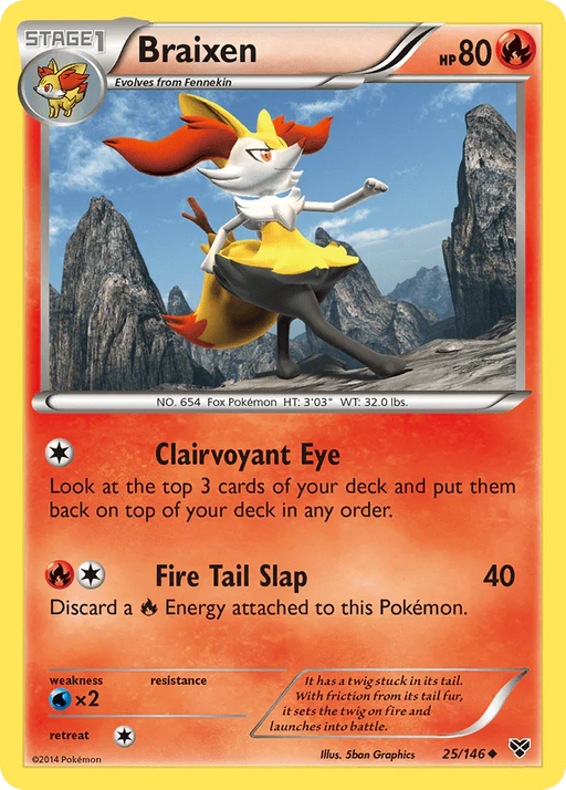 Braixen (25/146) [XY: Base Set] - for just $0.20! 