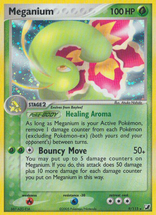 Meganium (9/115) (Theme Deck Exclusive) [EX: Unseen Forces] - for just $1.65! 