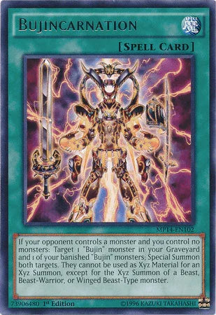 Bujincarnation [MP14-EN102] Rare - for just $0.15! 