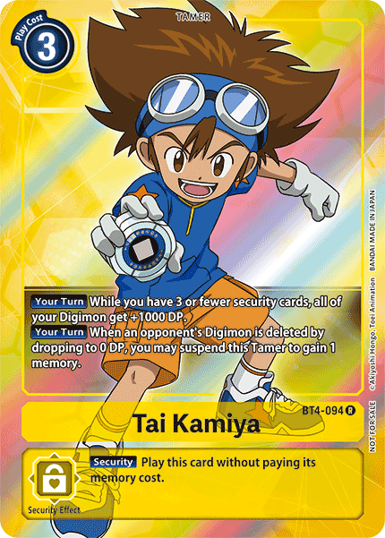 Tai Kamiya [BT4-094] (Buy-A-Box Promo) [Great Legend Promos] - Just $0.09! Shop now at Retro Gaming of Denver