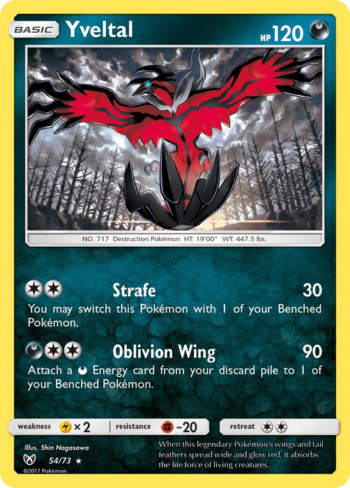 Yveltal (54/73) [Sun & Moon: Shining Legends] - for just $0.15! 