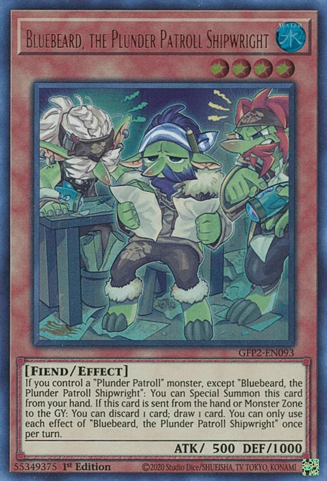 Bluebeard, the Plunder Patroll Shipwright [GFP2-EN093] Ultra Rare - for just $0.10! 