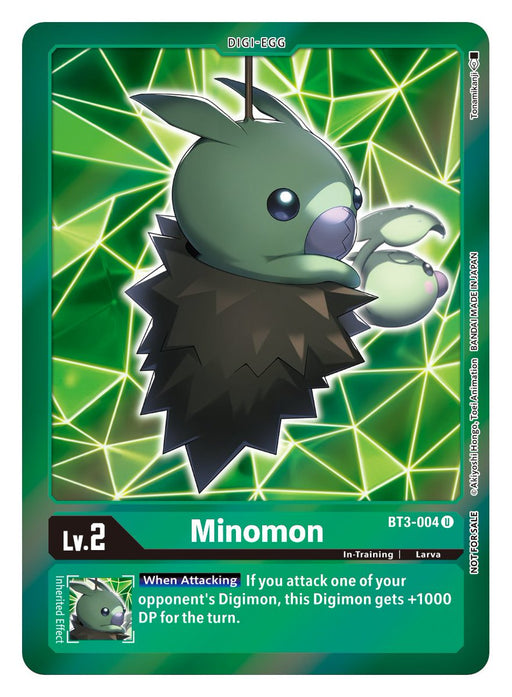 Minomon [BT3-004] (Event Pack 2) [Release Special Booster Ver.1.5] - Just $0.65! Shop now at Retro Gaming of Denver