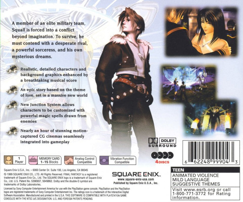 Final Fantasy VIII [Greatest Hits] -- Playstation (PS) - for just $18.99! 