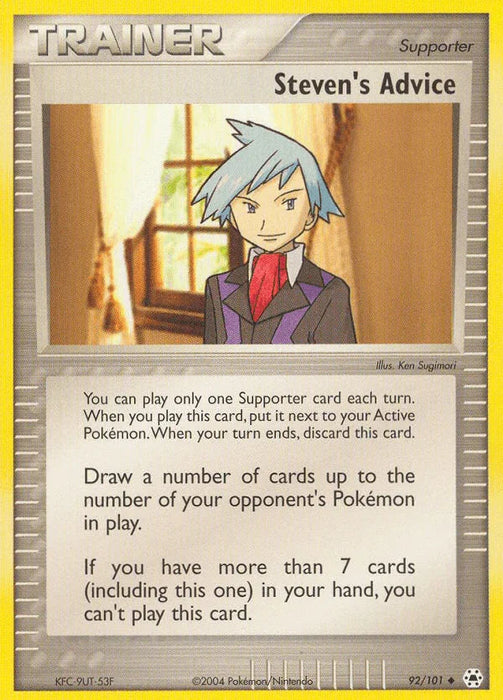 Steven's Advice (92/101) [EX: Hidden Legends] - for just $0.95! 