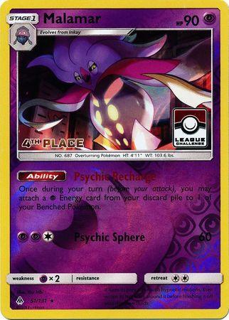 Malamar (51/131) (League Promo 4th Place) [Sun & Moon: Forbidden Light] - for just $1.50! 