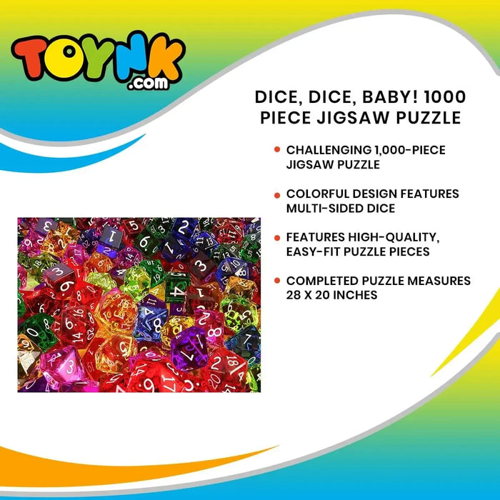 Dice, Dice, Baby 1000 Piece Jigsaw Puzzle Toynk - for just $19.99! 