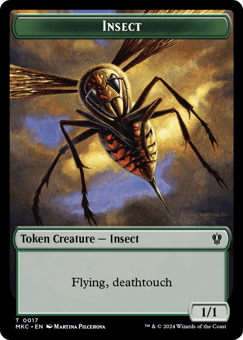 Clue // Insect (0017) Double-Sided Token [Murders at Karlov Manor Commander Tokens] - Just $0.10! Shop now at Retro Gaming of Denver