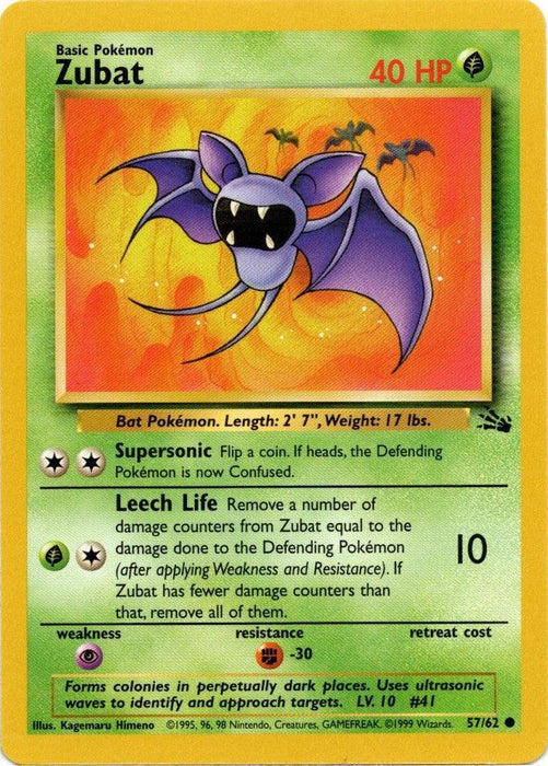 Zubat (57/62) [Fossil Unlimited] - for just $0.20! 