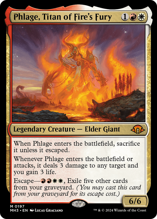 Phlage, Titan of Fire's Fury (MH3-197) - Modern Horizons 3 - for just $2.13! 