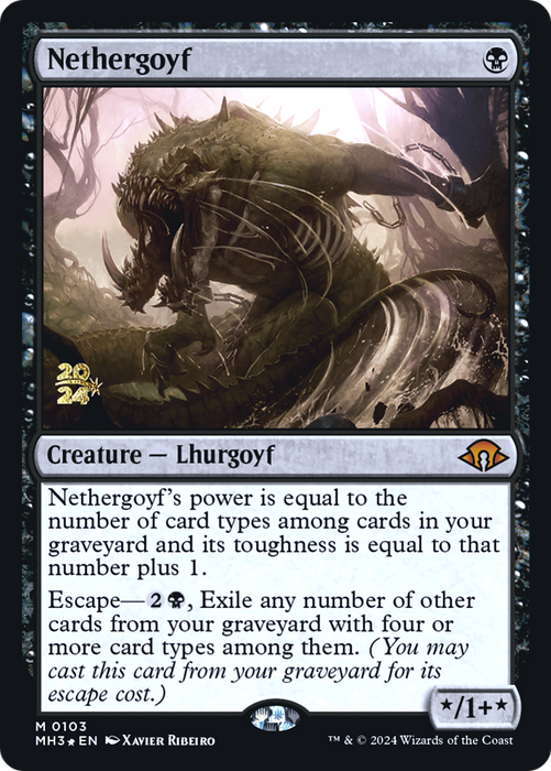Nethergoyf (PRE-103) - Modern Horizons 3 Promos Foil - for just $2.97! 