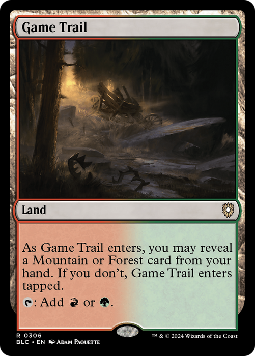 Game Trail (BLC-306) - Bloomburrow Commander - for just $0.11! 