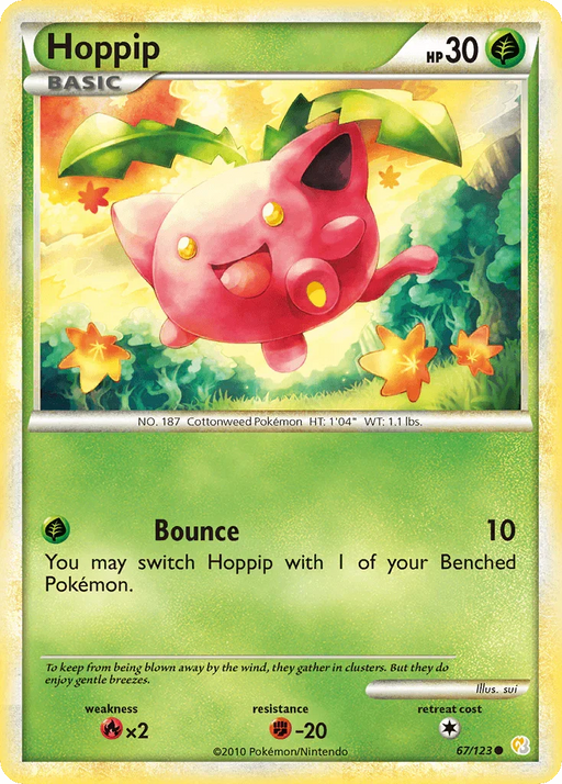 Hoppip (67/123) [HeartGold & SoulSilver: Base Set] - for just $0.20! 