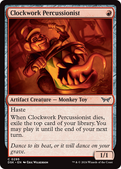 Clockwork Percussionist (DSK-295) - Duskmourn: House of Horror Foil - for just $0.05! 