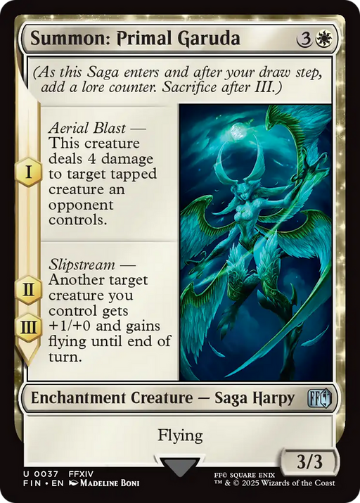 Summon: Primal Garuda (FIN-037) - FINAL FANTASY: (enchantment) Foil - for just $0.04! 