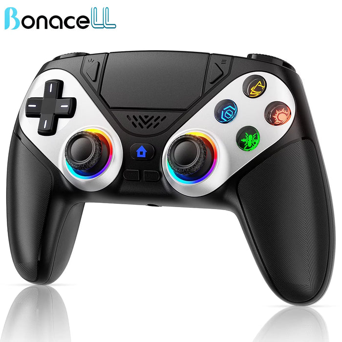 RGB Wireless Controller Compatible with PS5 and PC, Hall Effect Triggers, Programmable Buttons, Turbo Mode, Dual Vibration Gamepad - for just $62.98! 