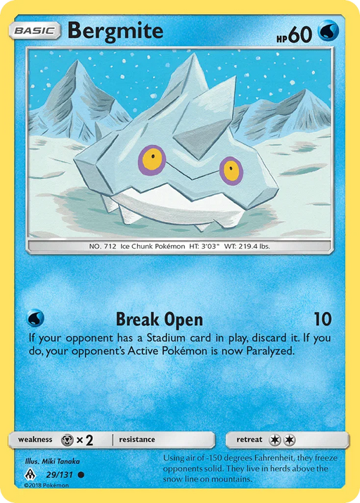Bergmite (29/131) [Sun & Moon: Forbidden Light] - for just $0.10! 