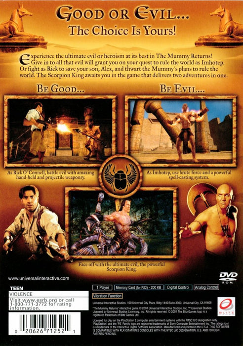 The Mummy Returns – PlayStation 2 (PS2) - for just $0! 