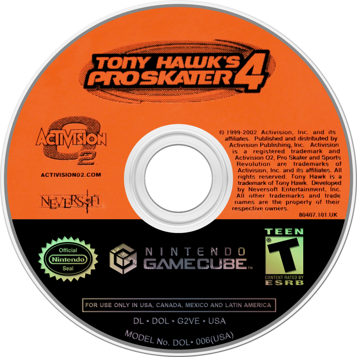 Tony Hawk's Pro Skater 4 – GameCube (GC) - for just $13.99! 