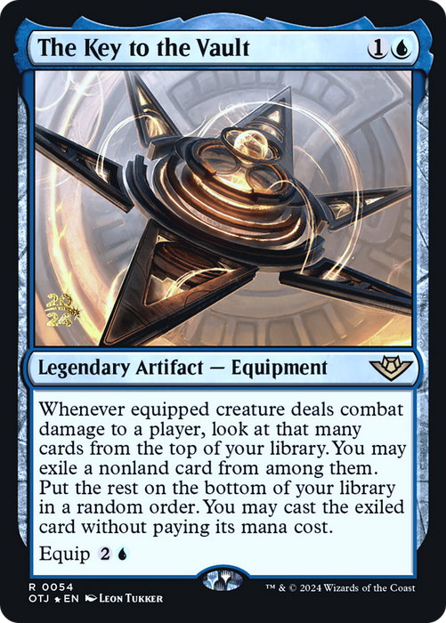 The Key to the Vault (PRE-054) - Outlaws of Thunder Junction Promos Foil - for just $0.24! 